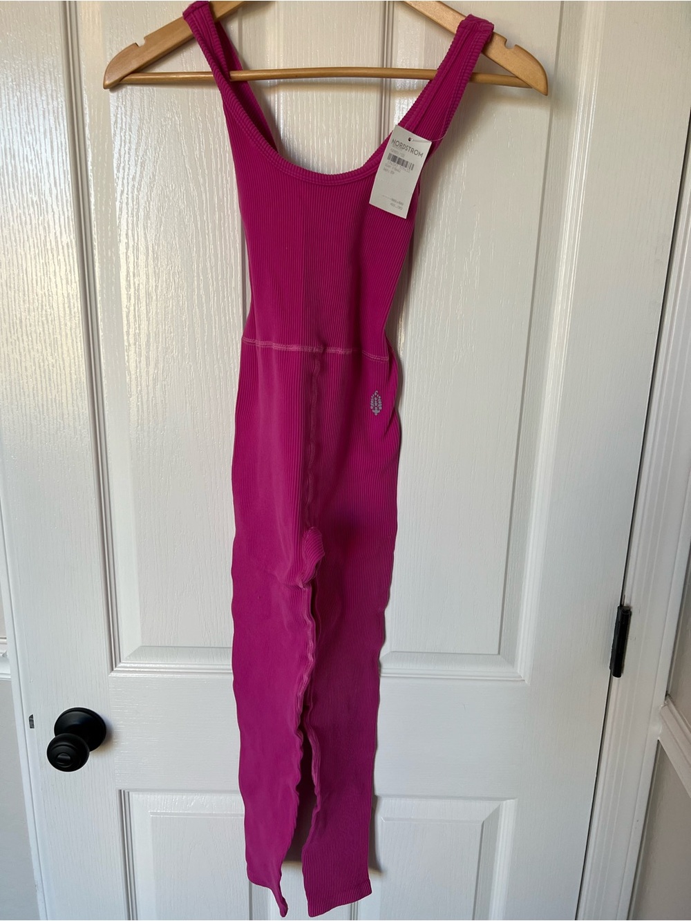 FP Movement by Free People Ribbed Fuchsia Jumpsuit